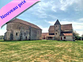 Maison du Temple XIIIe 8 pièces à vendre entre Moulins et Nevers (58) avec chapelle romane à sauver, site historique 6 400 m²
